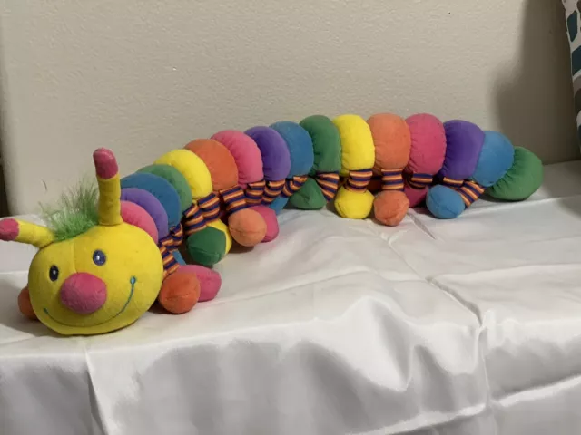 MELISSA & DOUG Longfellow Caterpillar 24” Long 32 Floppy Legs #7690 Rainbow