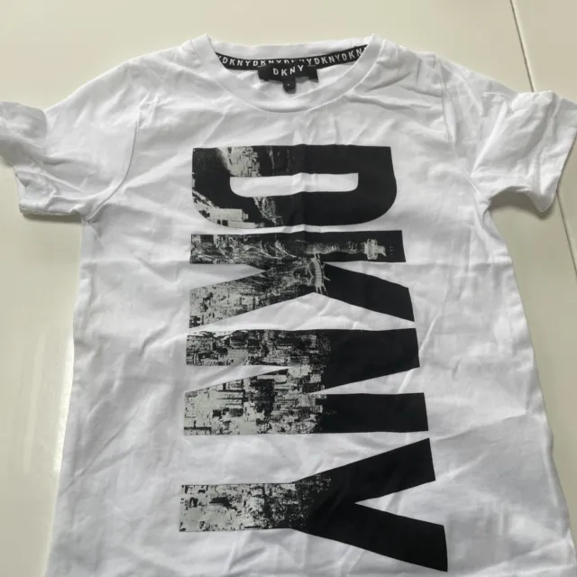Maglietta DKNY bambini età 4 bianca