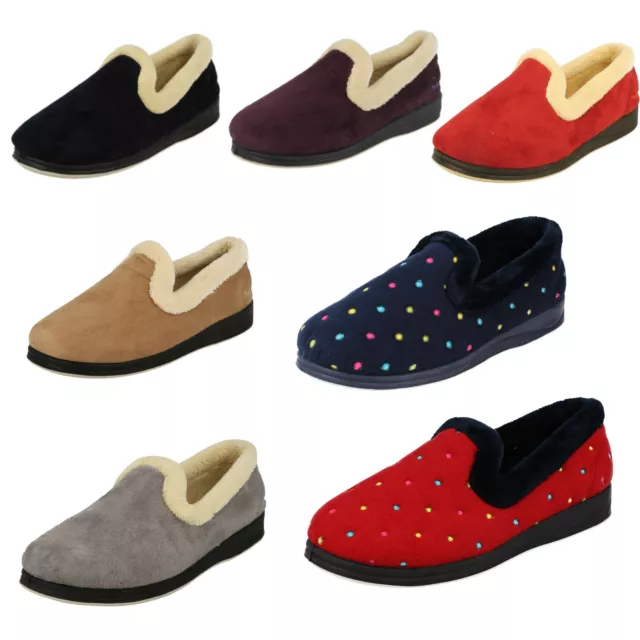 Ladies Padders Repose Memory Foam Slip On Comfy Warm Indoor House Slippers Size