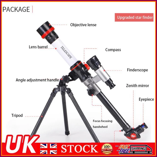 HD High Magnification Professional Astronomical Science Monocular (Red)