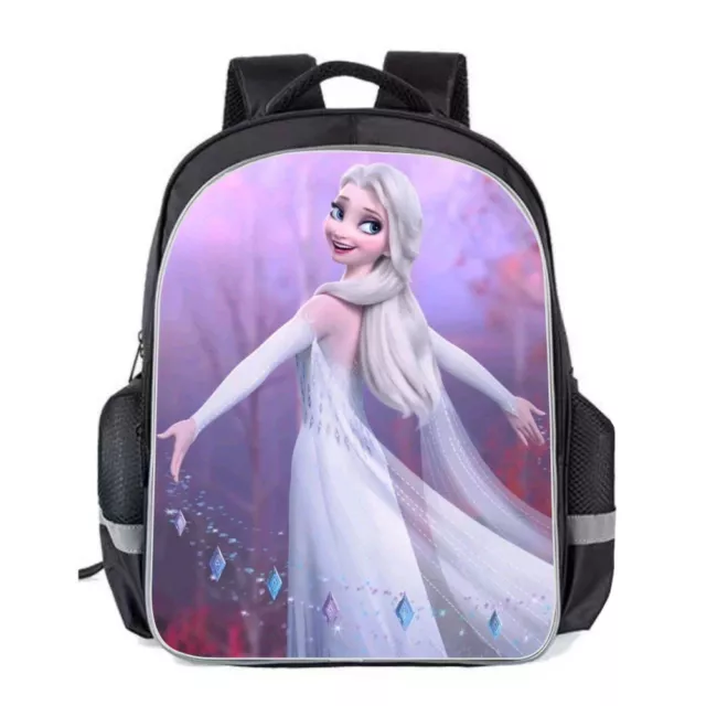 Hot 16" Boys Girls Kids Backpack Frozen Elsa/Anna Character Rucksack School Bag 2