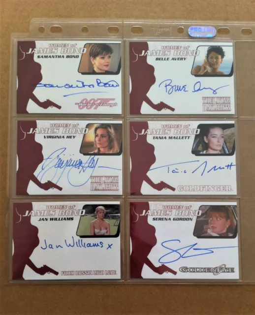 James Bond Archives - 6 Limited / Common Women Of Bond style Autograph Cards