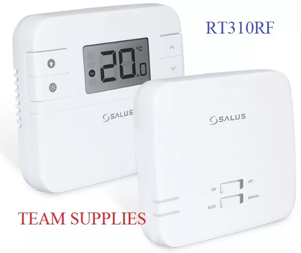 Salus RT310RF sans Fil Thermostat Chambre Numérique RF Stat Remplace RT300RF