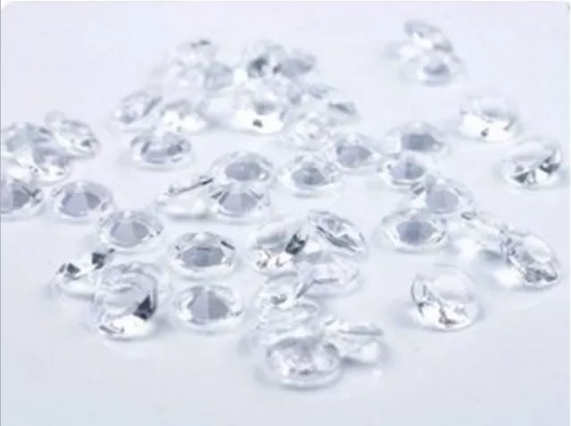 10mm Clear Scatter Crystals Wedding Table Decoration Acrylic Confetti Diamon