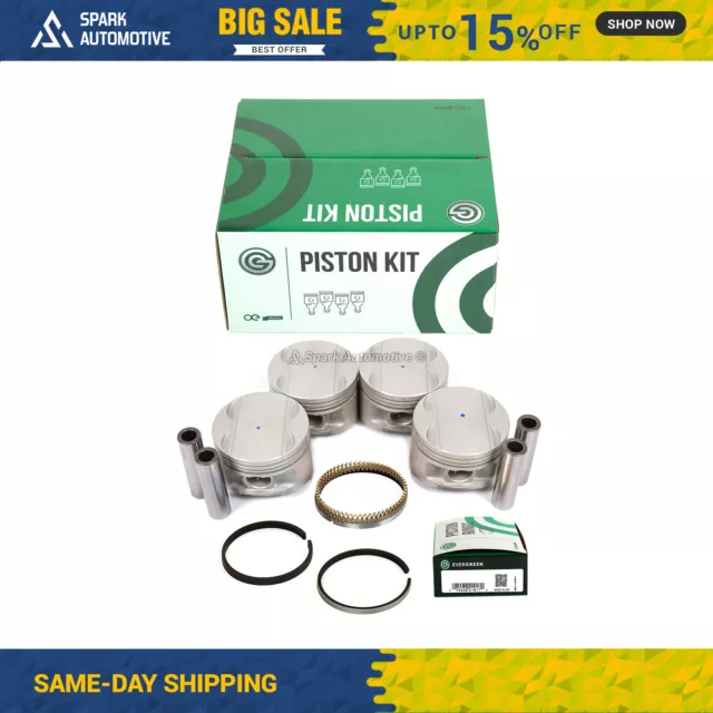 Pistons w/ Rings fit 95-99 Mitsubishi Dodge Chrysler Eagle 2.0 DOHC 420A