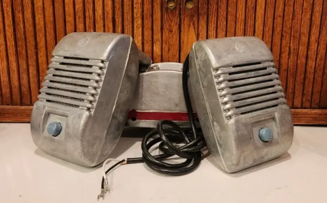 Vtg **Rca** Drive-In Movie Theater Speakers  &  Holder