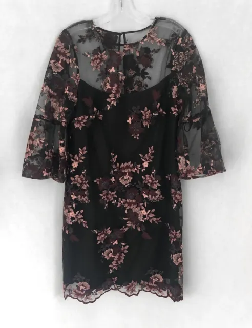 White House Black Market Lace Overlay Shift Dress Size 12 NWT $200