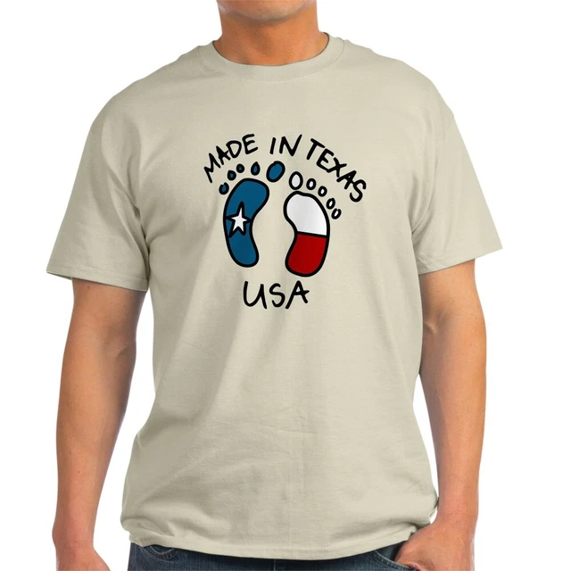 CafePress Made In Texas Light T Shirt 100% Cotton T-Shirt (744002019)