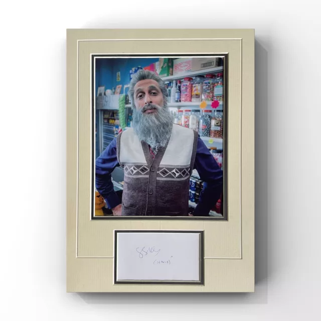 Sanjeev Kohli - British Actor & Comedian / Still Game Signed Display