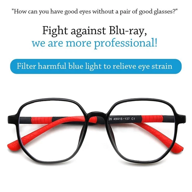 COMPUTER COMFORTABLE EYEGLASSES Kids Glasses Antiblue Light Ultra
