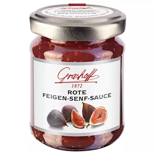 Grashoff Red Figs Senf Sauce Fruity Spicy Barbecue Sauce 125ml