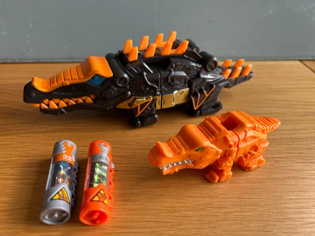 RARE POWER RANGERS Dino Charge Ltd Ed. Deinosuchus Zord + 2 rare ...