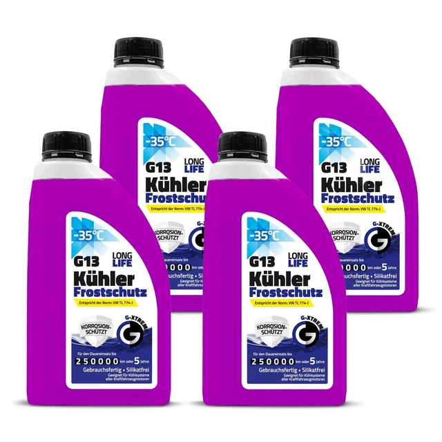 Protezione antigelo radiatore G13 liquido refrigerante 5 anni fino a -35°C refrigerante 4L
