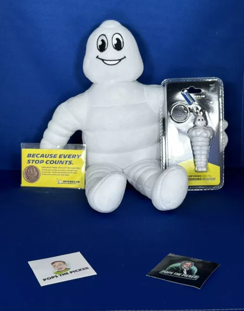Collectible Michelin Man Figure with Extras