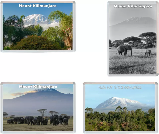 4 PACK - Kilimanjaro - Fridge Magnet/Magnets - Gift Souvenir Present