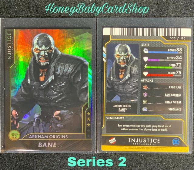 Injustice Arcade GEM MINT Series 2 Card 53 Arkham Origins Bane Holofoil