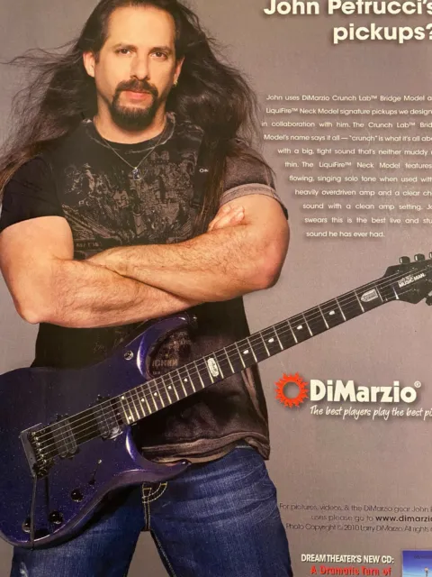 John Petrucci, Dream Theater, DiMarzio Pickups, Full Page Promotional Ad