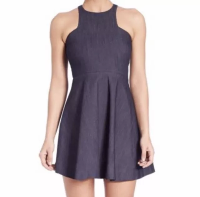 Elizabeth and James Clarissa Fit and Flare Denim Dress