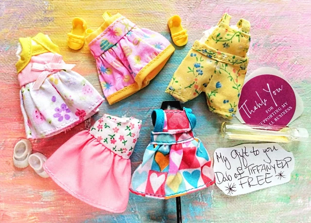 Kelly Small Doll Clothes *Lot Summer Sundresses/Jumper/Shoes/dab Tiffany Perfume