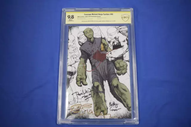Teenage Mutant Ninja Turtles #95 2019 Signed Sketch SDCC Virgin Variant CGC 9.8