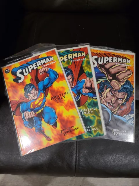 Superman/Doomsday: Hunter/Prey #1-3 VF/NM complete series - Dan Jurgens set lot