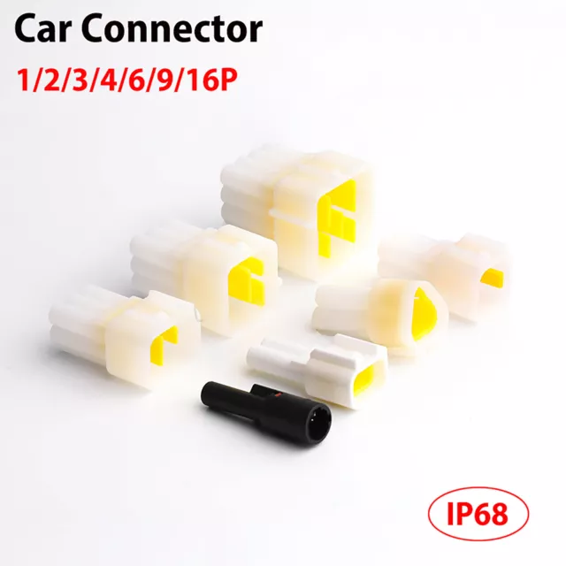 1-16Pin Waterproof POM Car Cable Electrical Wire Connector Plug 2.3mm Pitch