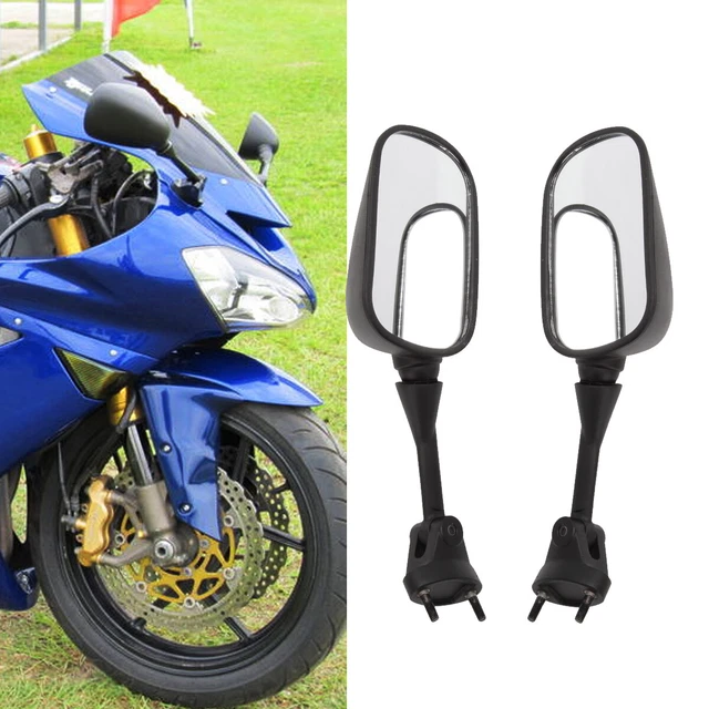 FOR KAWASAKI NINJA ZX6R ZX10R Black Rearview Side Mirrors
