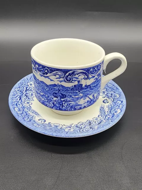 Vintage Broadhurst Blue Willow Cup Saucer Bone China England