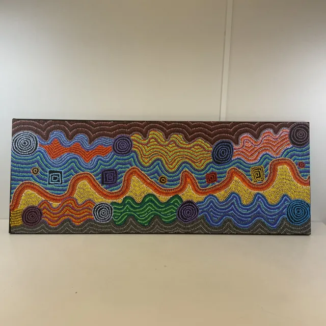 "Talking Lines" Indigenous Painting -Canvas Jarrad Torres Akamarre PICK UP S#544