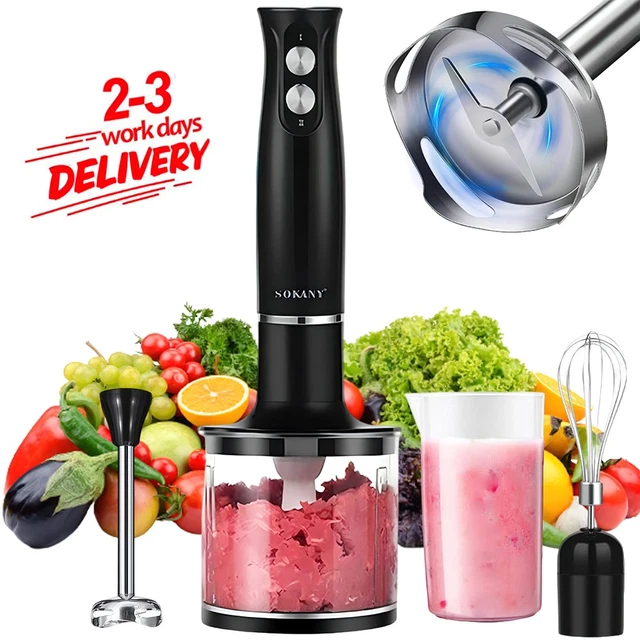 6-IN-1 STABMIXER HAND Blender Pürierstab Pürierer Püriergerät