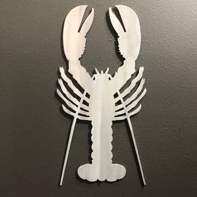 Lobster Metal Wall Art Skilwerx 12 x 6 Ocean Nautical Marine Sea Beach