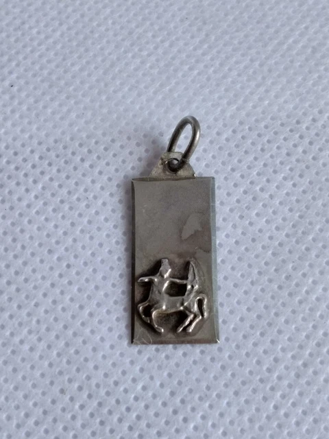 Médaille Ancienne Vierge En Argent 800 - Signée AP Zodiac Jewel - Très Bon état