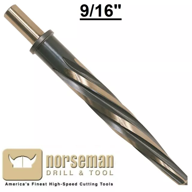 9/16" Norseman Viking Car Reamer 1/2" Shank USA MADE #06410  For Enlarging Holes