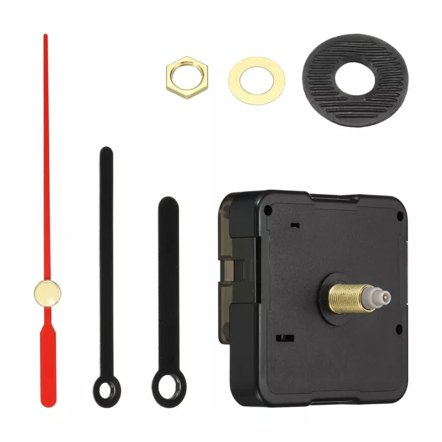 Clock Mechanism Replacement, Quartz Clock Mechanism DIY Wall Clock, Black Red