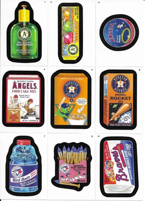 2016 Topps MLB Wacky Packages Sticker - You Pick & Complete The Set