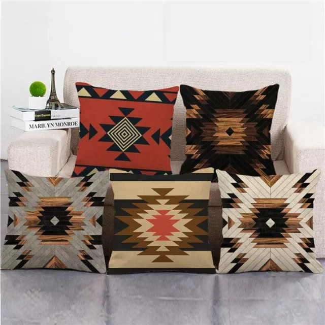 Pillowcase Navajo western country aztec geometry cushion cover