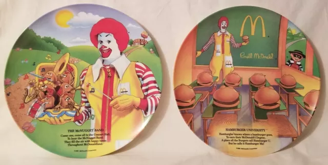 McDonald's 1989 Collector Plates - set of 2