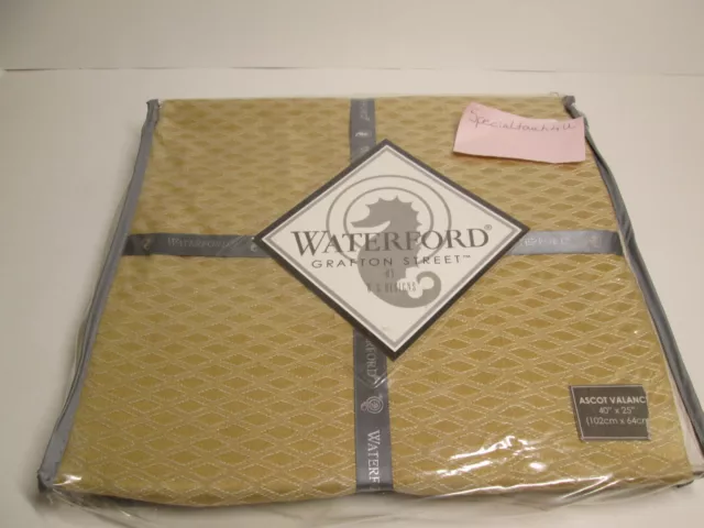 Nueva cenefa de lujo Waterford Castlemartin oro Ascot 40""x25"" nueva