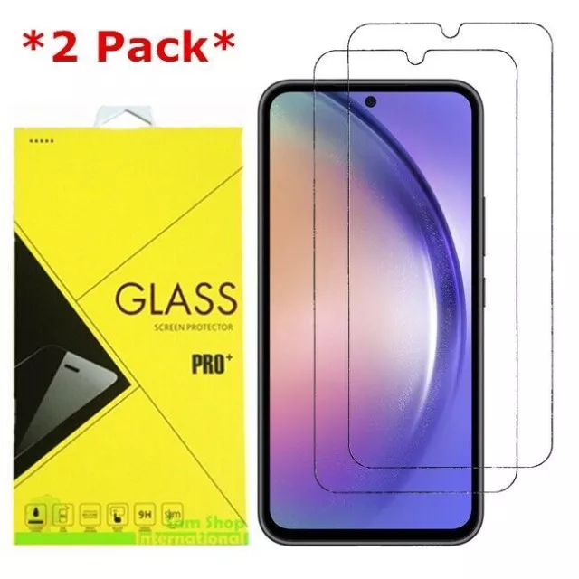 2-Pack Premium 9H Tempered Glass Screen Protector For Samsung Galaxy A54 5G