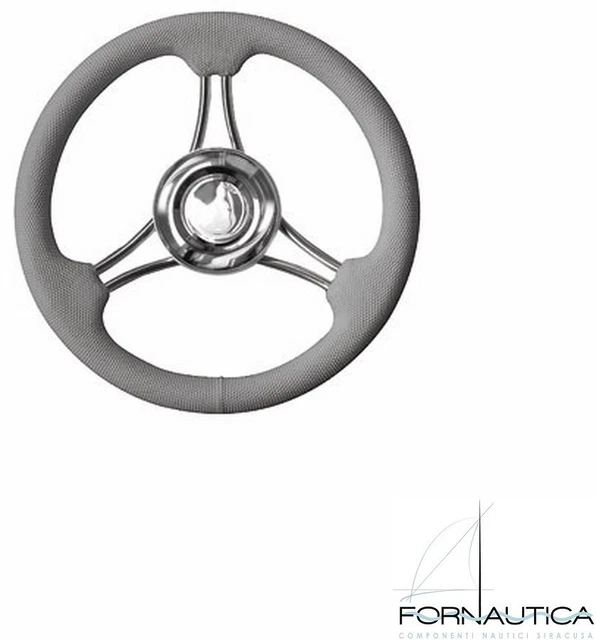 Ruota Nave In Legno Classica 6 Razze, Diametro 30 Cm, Con Foro Chiave In Ottone