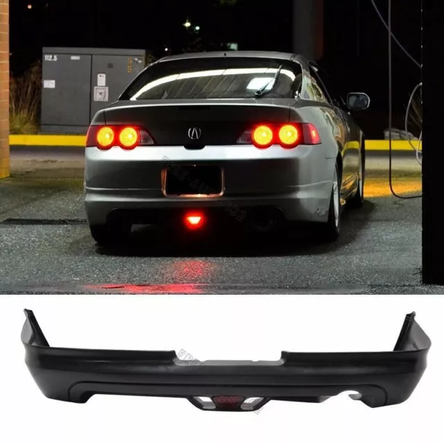 Fit 02-04 Acura RSX Rear Lip W/Led Brake Light Mug Style