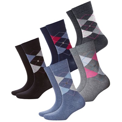 Burlington Burlington Donna Calzini Everyday Mix 4er Multipack 36-41 a Quadri E Uni Cotone 
