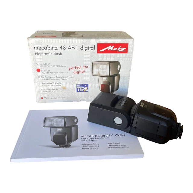 Metz Mecablitz 48AF-1 DIGITAL For Nikon (MB 48AF-1 N) Electronic Flash Like New