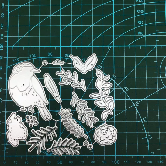 Metal Die Cuts Bird Leaf Cutting Dies Stencil DIY Scrapbooking Cutting Template