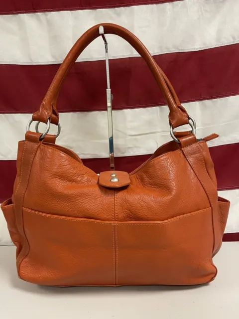 FRANKLIN COVEY ORANGE Leather Bag $40.00 - PicClick