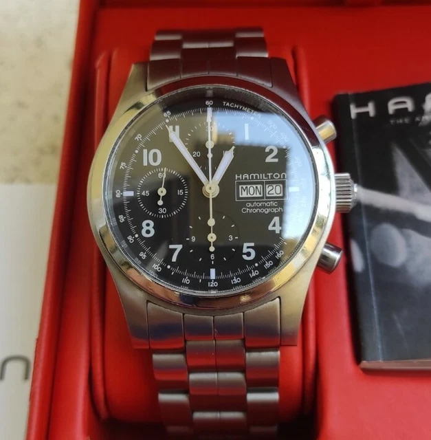 HAMILTON KHAKI PILOT Flieger 7750 Swiss Valjoux Automatic Chrono