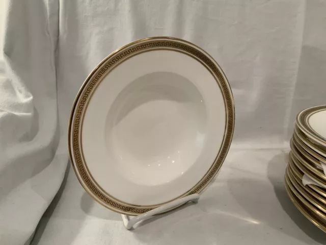 One Coalport Greek Key 7 1/2” Flat Soup.  Multiple Available.