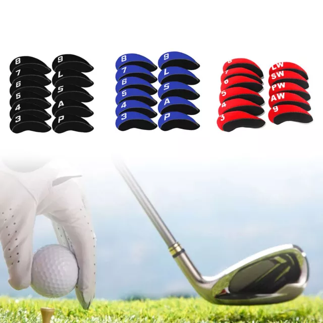 11Pcs/Pack Neoprene Iron Headcovers Golf Protector Kit Golf Accessories New Club