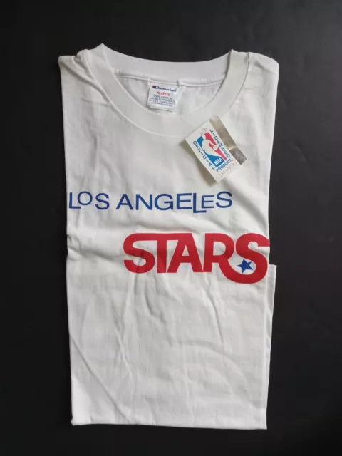 Los Angeles Stars ABA Throwback T-Shirt By Champion Official NBA Tag Adult XL