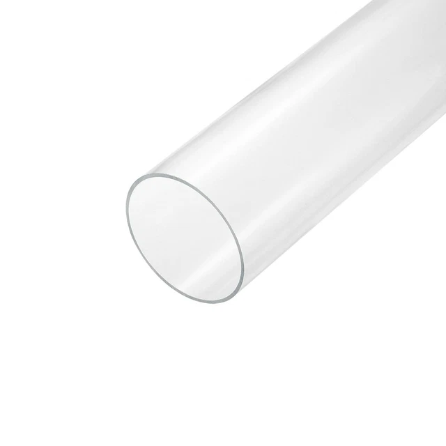 Acrylic Pipe Clear Rigid Tube 86mm ID 90mm OD 14" for Lamps and Lanterns